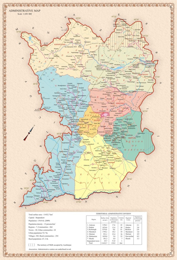Karabakh Administrative Map