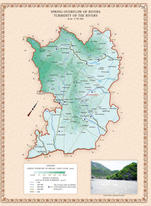 Karabakh Spring Overflow And Turbidity Of Rivers
